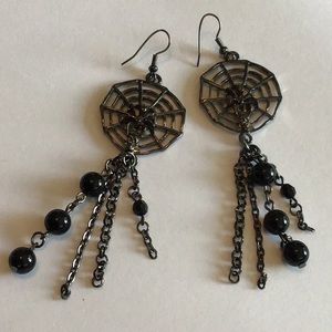 Spider Web Earrings
